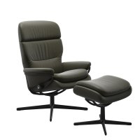 Stressless® Rome Cross fauteuil met voetenbanken en verstelbare hoofdsteun