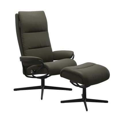 Stressless® Tokyo Cross hoog met poef