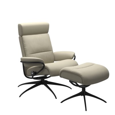 Stressless® Tokyo Star fauteuil met voetenbank en verstelbare hoofdsteun