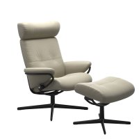 Stressless® Berlin Cross fauteuil met voetenbanken en verstelbare hoofdsteun