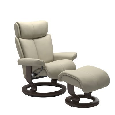 Stressless® Magic (M) Classic fauteuil met voetenbank