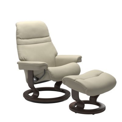 Stressless® Sunrise (L) Classic fauteuil met voetenbank