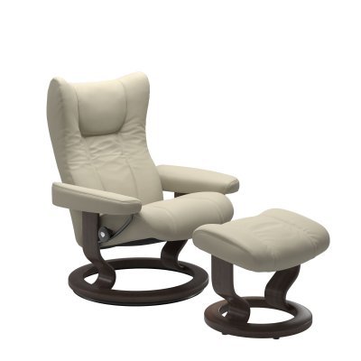 Stressless® Wing (S) Classic fauteuil met voetenbank