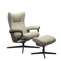 Stressless® Wing (L) Cross fauteuil met voetenbank