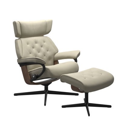 Stressless® Skyline (M) Cross met poef