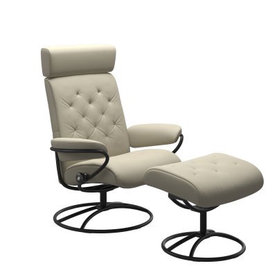 Stressless® Metro Original Instelbare koptekst met poef